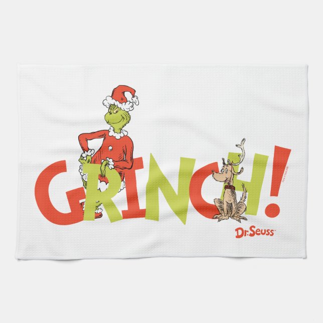 Grinch! Character Logo Graphic Kitchen Towel (Horizontal)