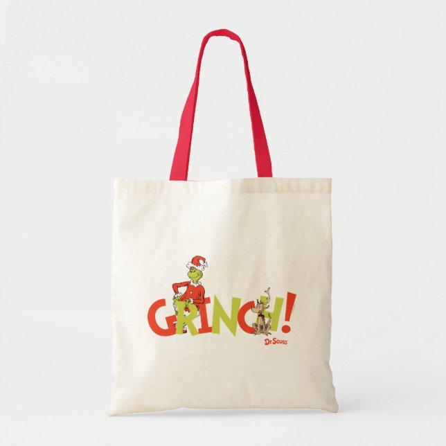Grinch! Character Logo Graphic Tote Bag (Front)