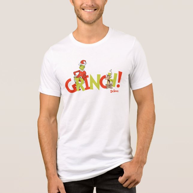 Grinch! Character Logo Graphic Tri-Blend Shirt (Front)