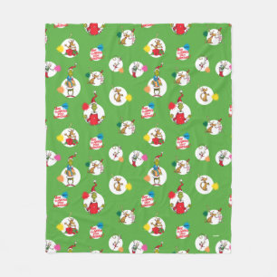 Grinch   Christmas Dot Pattern Fleece Blanket