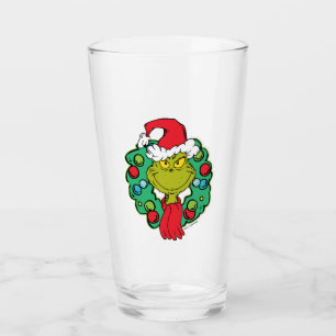Grinch   Christmas Holiday Wreath Glass