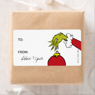 Grinch   Christmas - To From Stickers