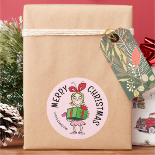Grinch Cindy-Lou Who Étiquette de cadeau de No
