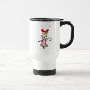 Grinch Cindy-Lou Who - Holding Candy Cane Travel Mug
