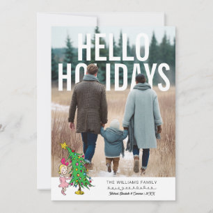 Grinch   Cindy Lou Who Personalized Photo Holiday Card