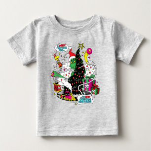 Grinch Colourful Christmas Graphic Baby T-Shirt