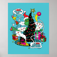 Grinch Colourful Christmas Graphic