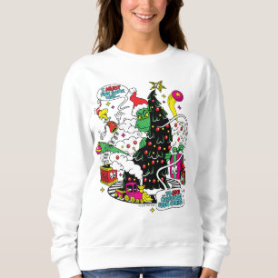 Grinch Colourful Christmas Graphic Sweatshirt