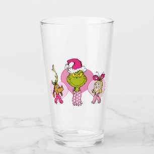 Grinch Crew in Pink Valentine's Portrait Glass