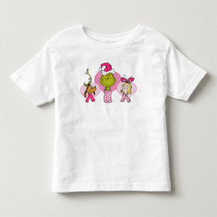Grinch Crew in Pink Valentine's Portrait Toddler T-shirt