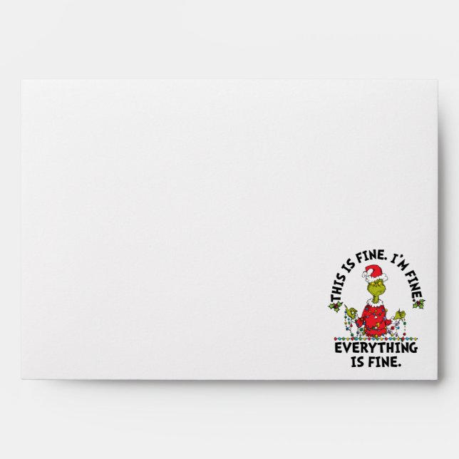 Grinch | Everything is Fine Envelope (Front)