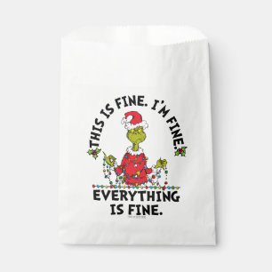 Grinch Everything is Fine Favour Bag