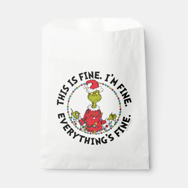 Grinch | Everything's Fine Favour Bag (Front)