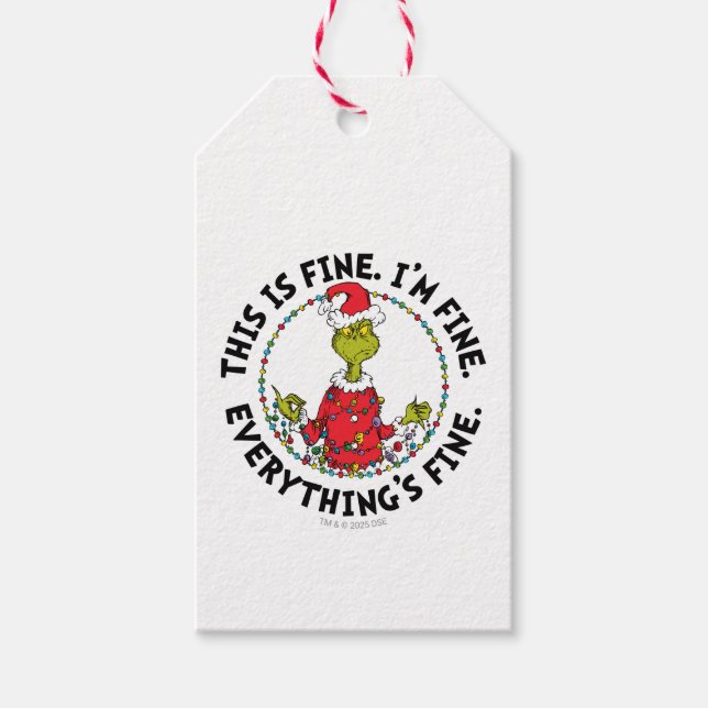 Grinch | Everything's Fine Gift Tags (Front)