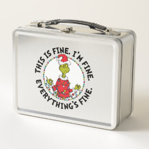 Grinch   Everything's Fine Metal Lunch Box