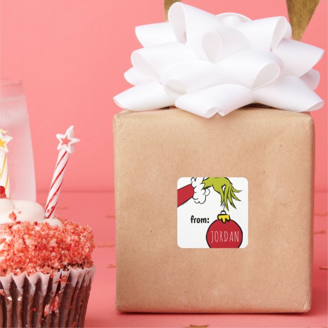 Grinch | From Birthday Christmas Gift Tag (Party)