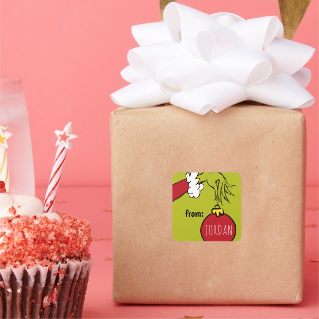 Grinch | From Birthday Christmas Gift Tag (Party)
