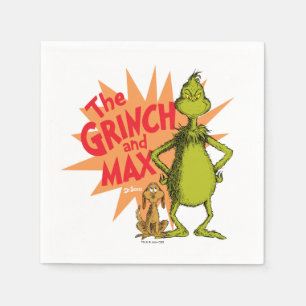 Grinch   Grinch & Max Starburst Napkin