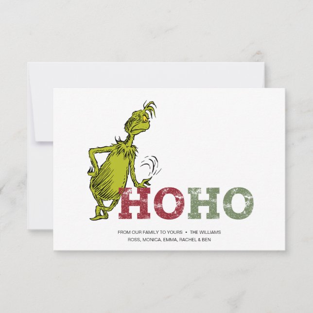 Grinch | Ho Ho Ho Card (Front)