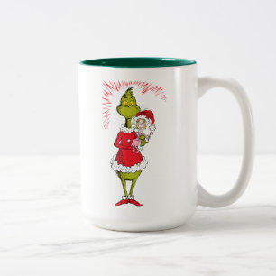Grinch Holds Cindy Lou Who Two-Tone Coffee Mug