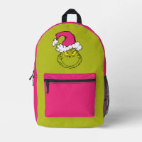 Grinch in Pink Santa Hat