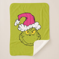 Grinch in Pink Santa Hat
