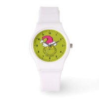Grinch in Pink Santa Hat