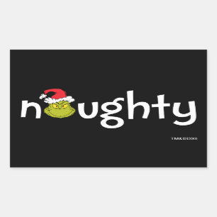 Grinch is Naughty Sticker
