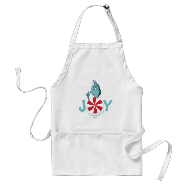 Grinch | Joy is Underrated Standard Apron (Front)