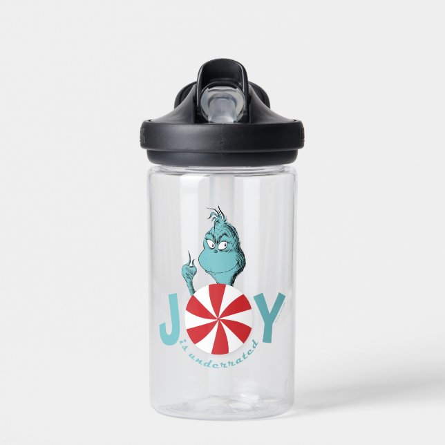 Grinch | Joy is Underrated Water Bottle (Front)
