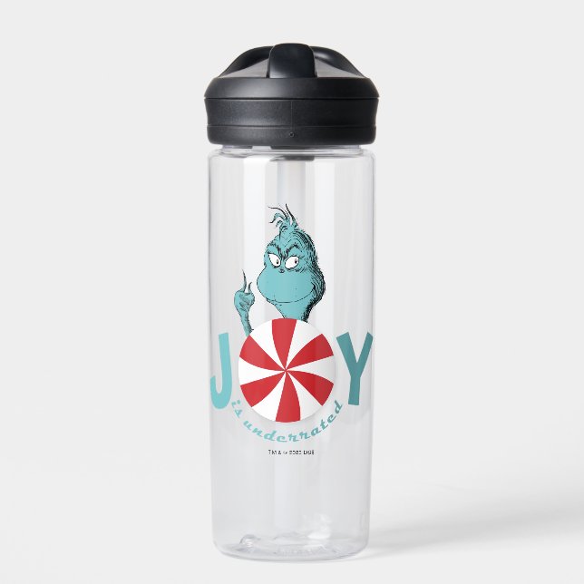 Grinch | Joy is Underrated Water Bottle (Front)