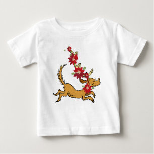 Grinch Max Christmas Pointsettia Baby T-Shirt