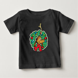 Grinch Max Christmas Wreath Baby T-Shirt