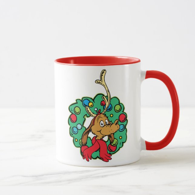 Grinch | Max Christmas Wreath Mug (Right)