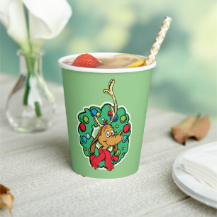 Grinch   Max Christmas Wreath Paper Cups