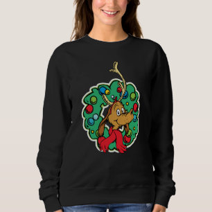 Grinch Max Christmas Wreath Sweatshirt