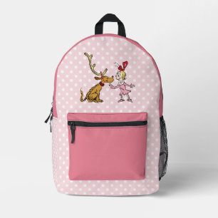 Grinch   Max & Cindy Lou Who Printed Backpack