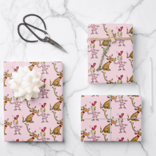 Grinch   Max & Cindy Lou Who Wrapping Paper Sheet