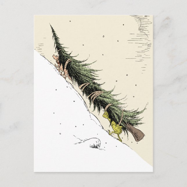 Grinch & Max Return the Christmas Tree Postcard (Front)
