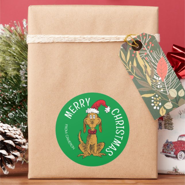 Grinch | Max Santa | Christmas Gift Tag (Holiday)
