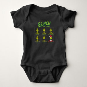 Grinch   Moods Chart Christmas Edition Baby Bodysuit