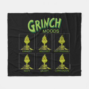 Grinch   Moods Chart Fleece Blanket