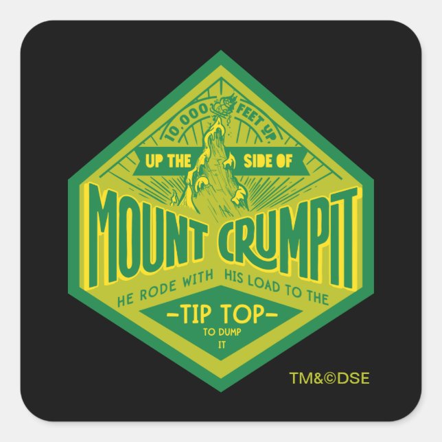 Grinch | Mount Crumpit Square Sticker (Front)