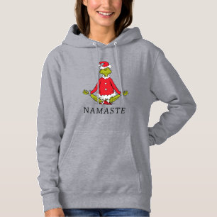 Grinch Namaste Santa Claus Hoodie