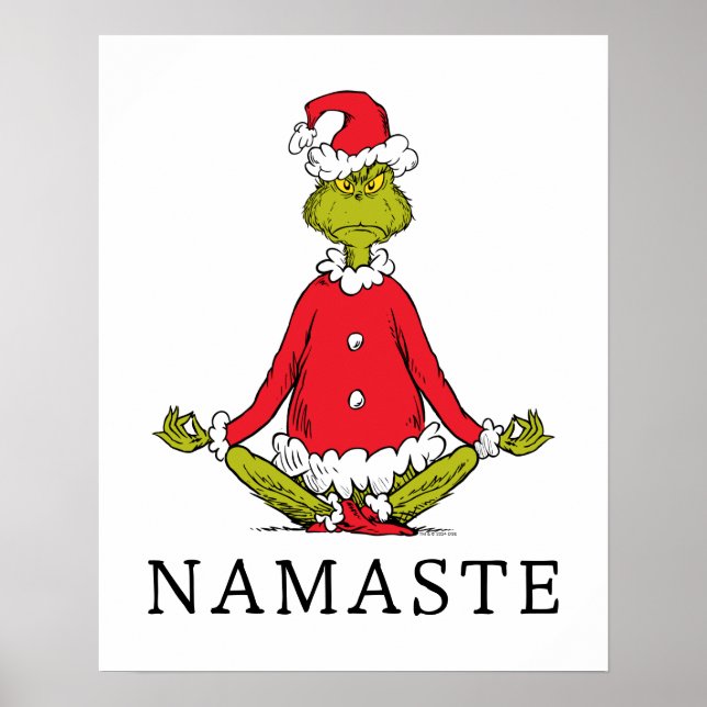 Grinch | Namaste Santa Claus Poster (Front)