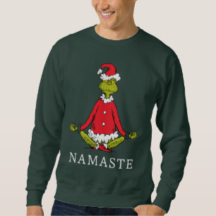 Grinch Namaste Santa Claus Sweatshirt