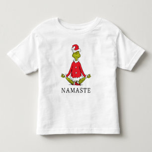 Grinch   Namaste Santa Claus Toddler T-shirt