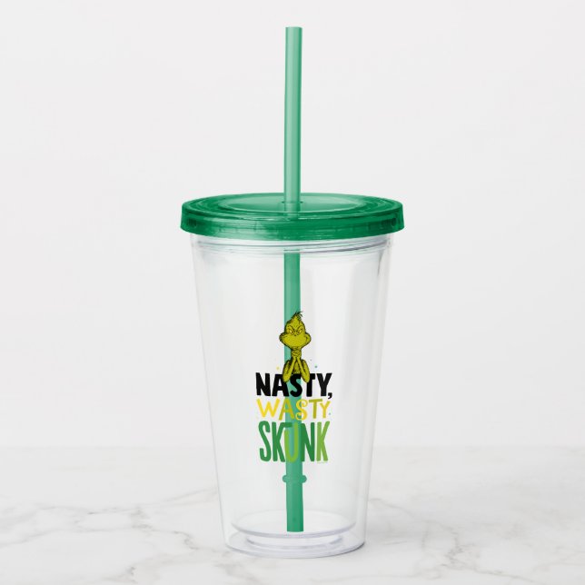 Grinch | Nasty Wasty Skunk Acrylic Tumbler (Front)