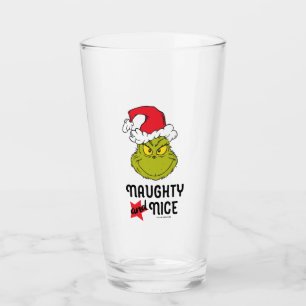Grinch Naughty and Nice Glass