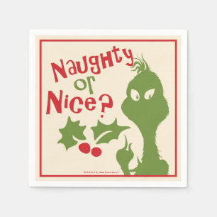 Grinch   Naughty or Nice Napkin